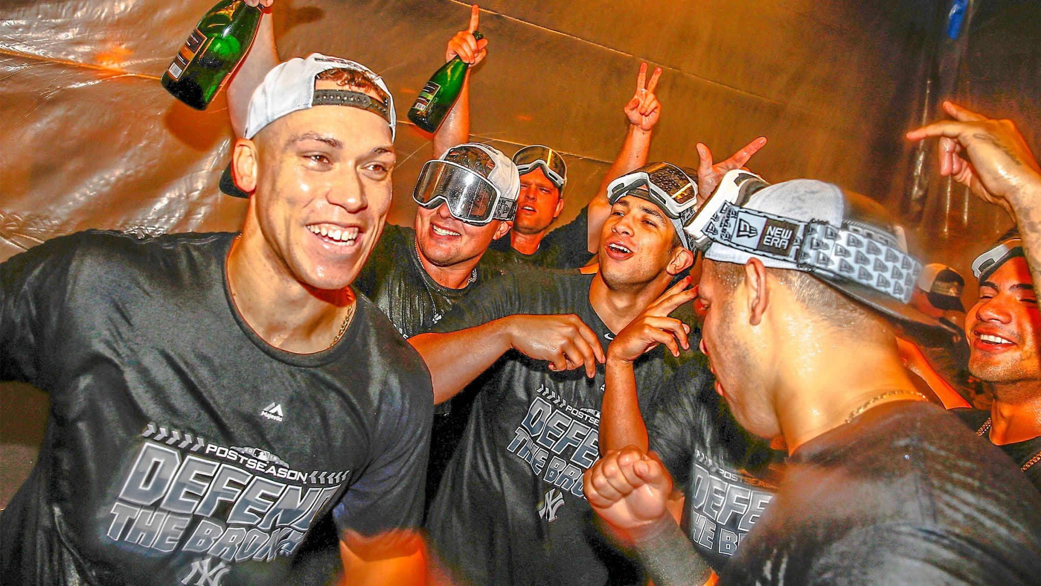 MLB playoffs 2018: See New York Yankees celebrate Wild Card win over  Oakland A's with crazy champagne celebration (PHOTOS) 