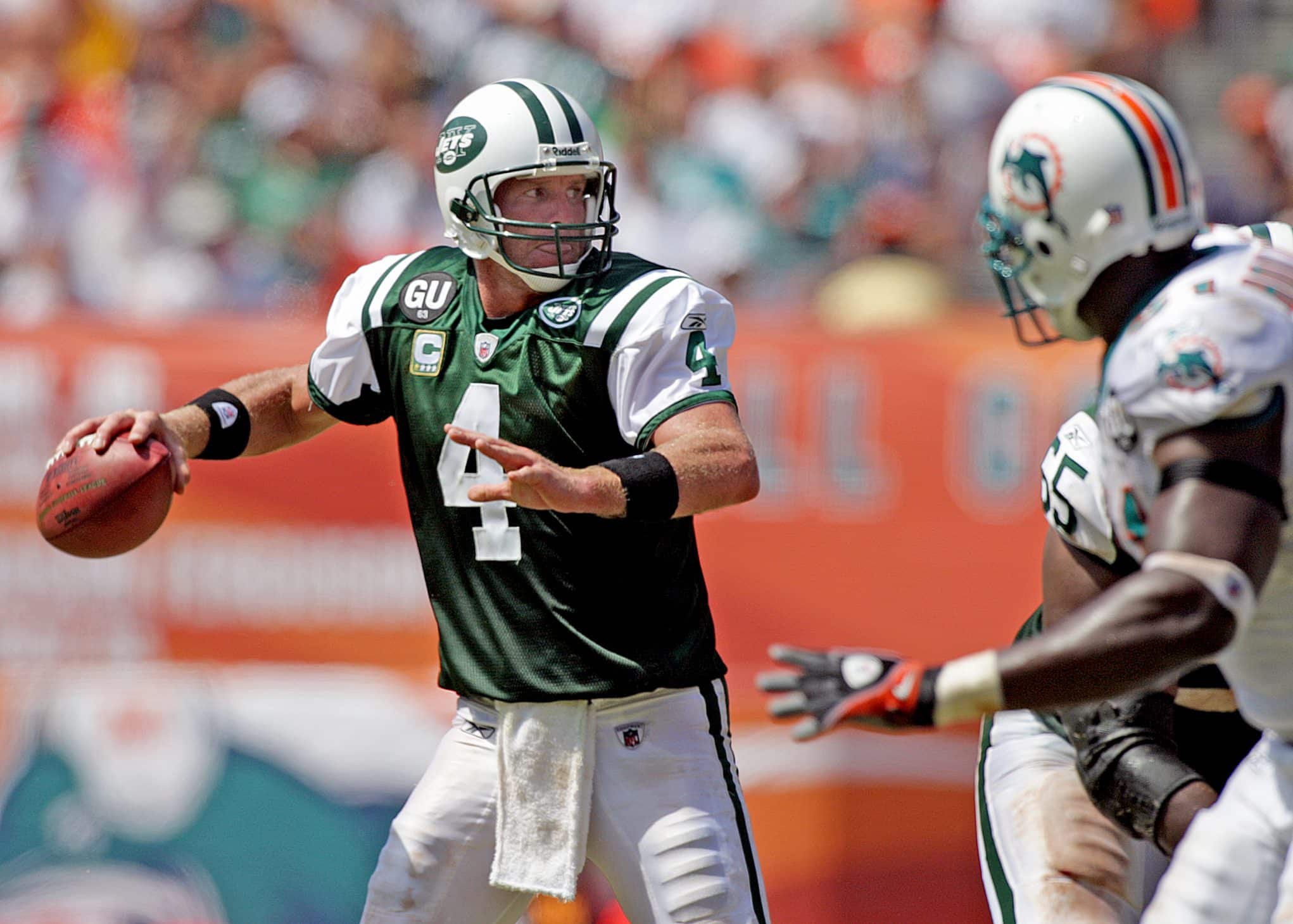 Favre's FIRST Jets Game! (Jets vs. Dolphins 2008, Week 1) 