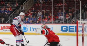 Lias Andersson scores twice in the Rangers preseason victory over the Devils