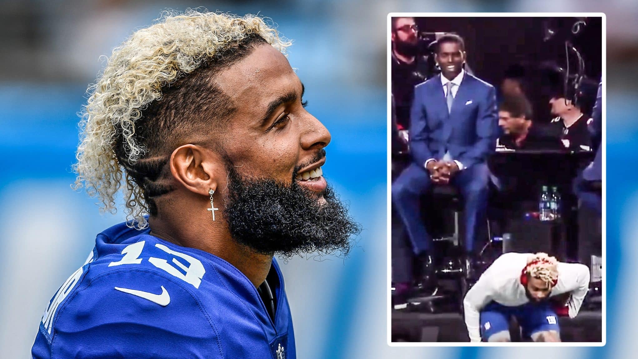 New York Giants Video Odell Beckham Jr Greets Randy Moss Eloquently