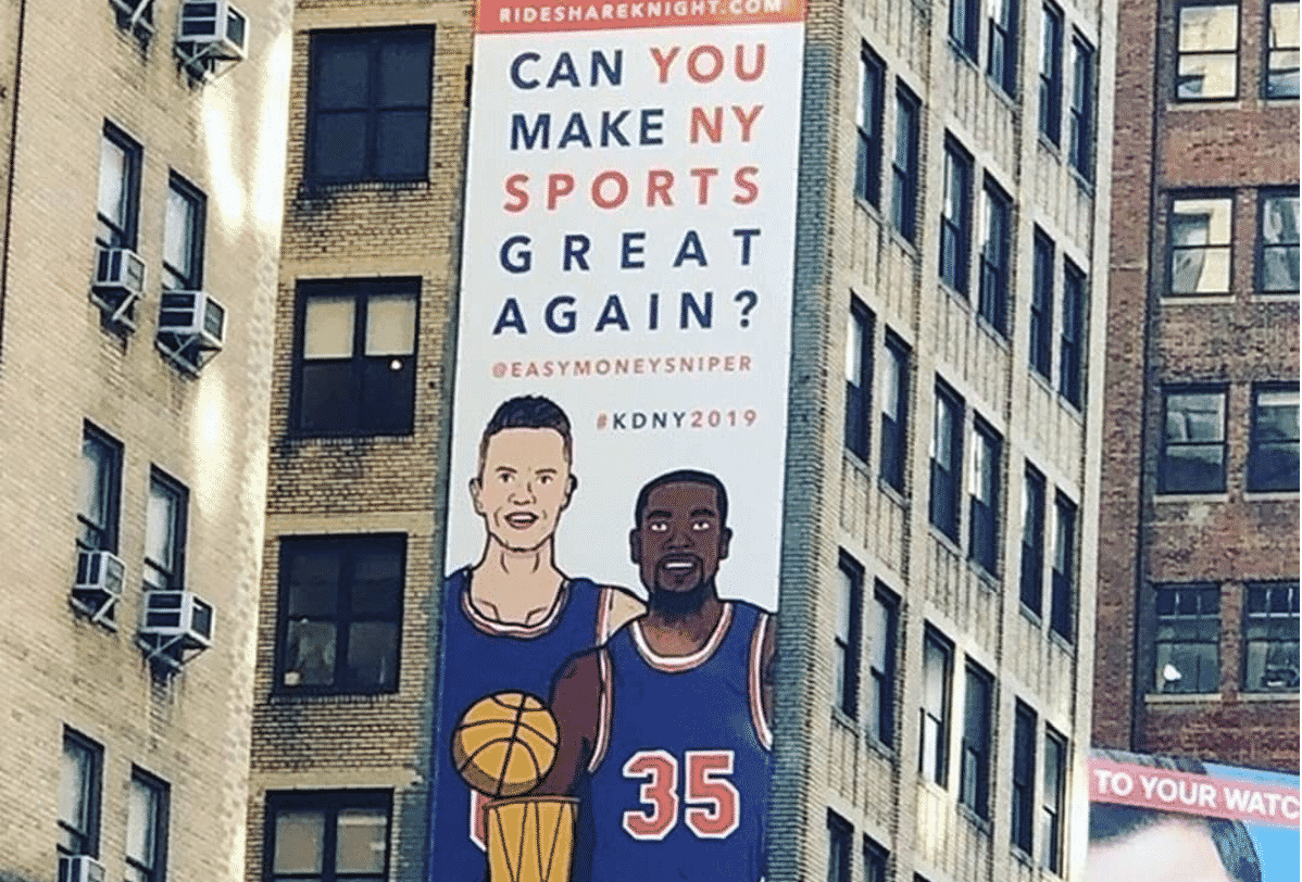New York Knicks News Billboard Recruiting Kevin Durant Pops Up In NYC new-york-knicks-news-billboard-recruiting-kevin-durant-pops-up-in-nyc