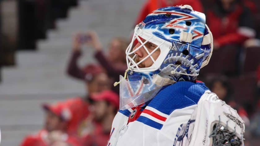 New York Rangers Henrik Lundqvist pulled again