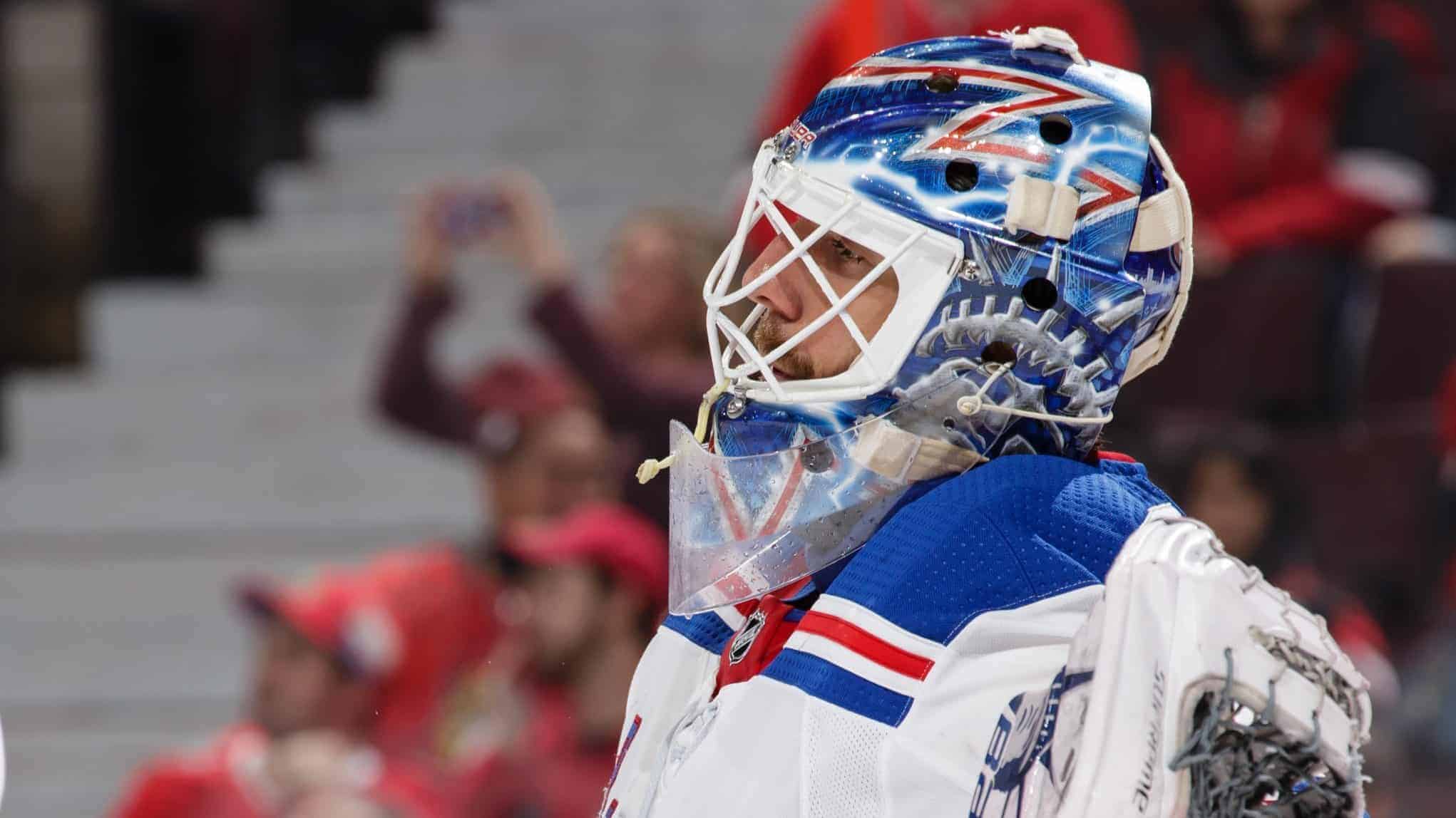 New York Rangers Henrik Lundqvist pulled again