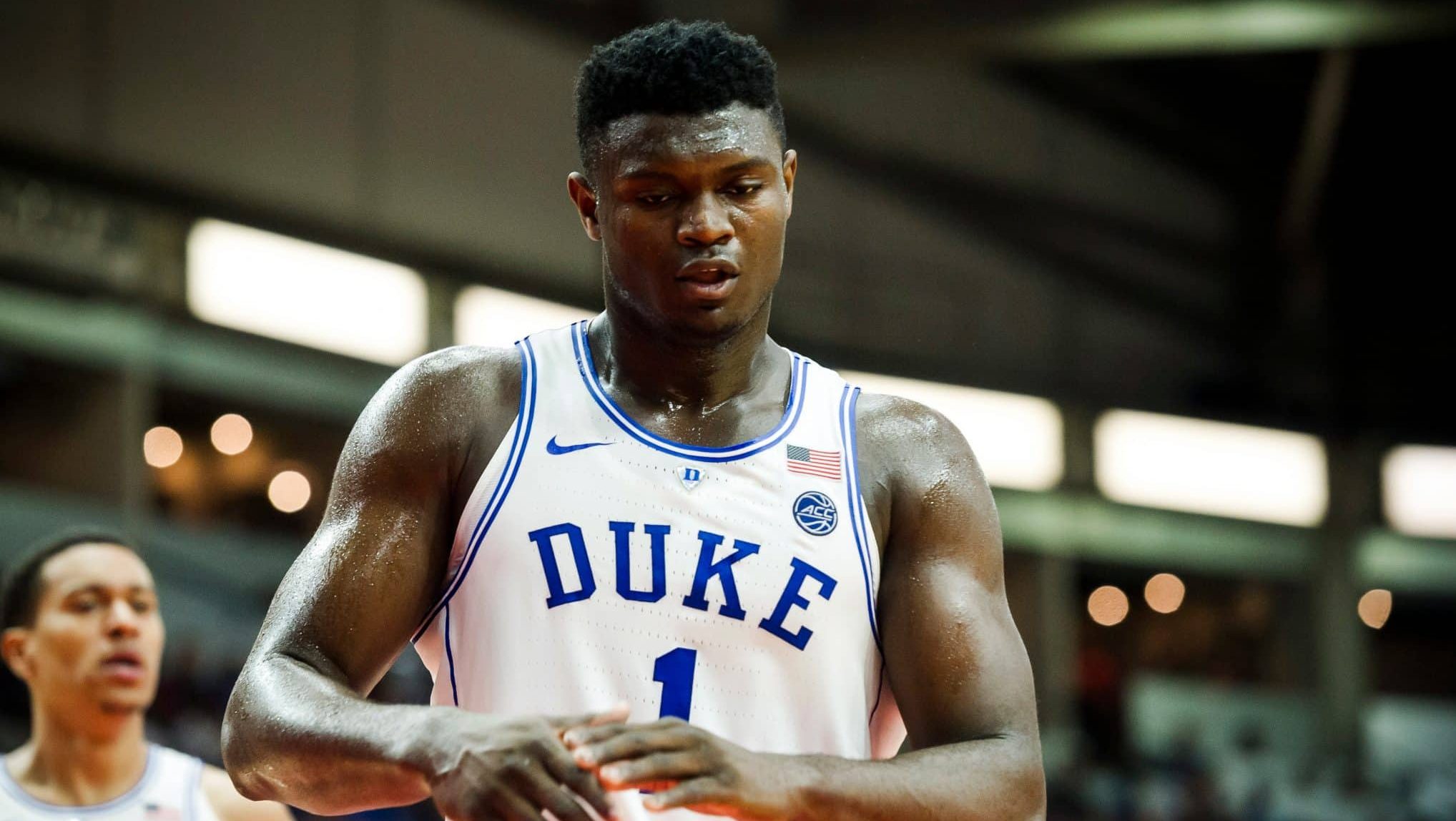 zion williamson busted shoe