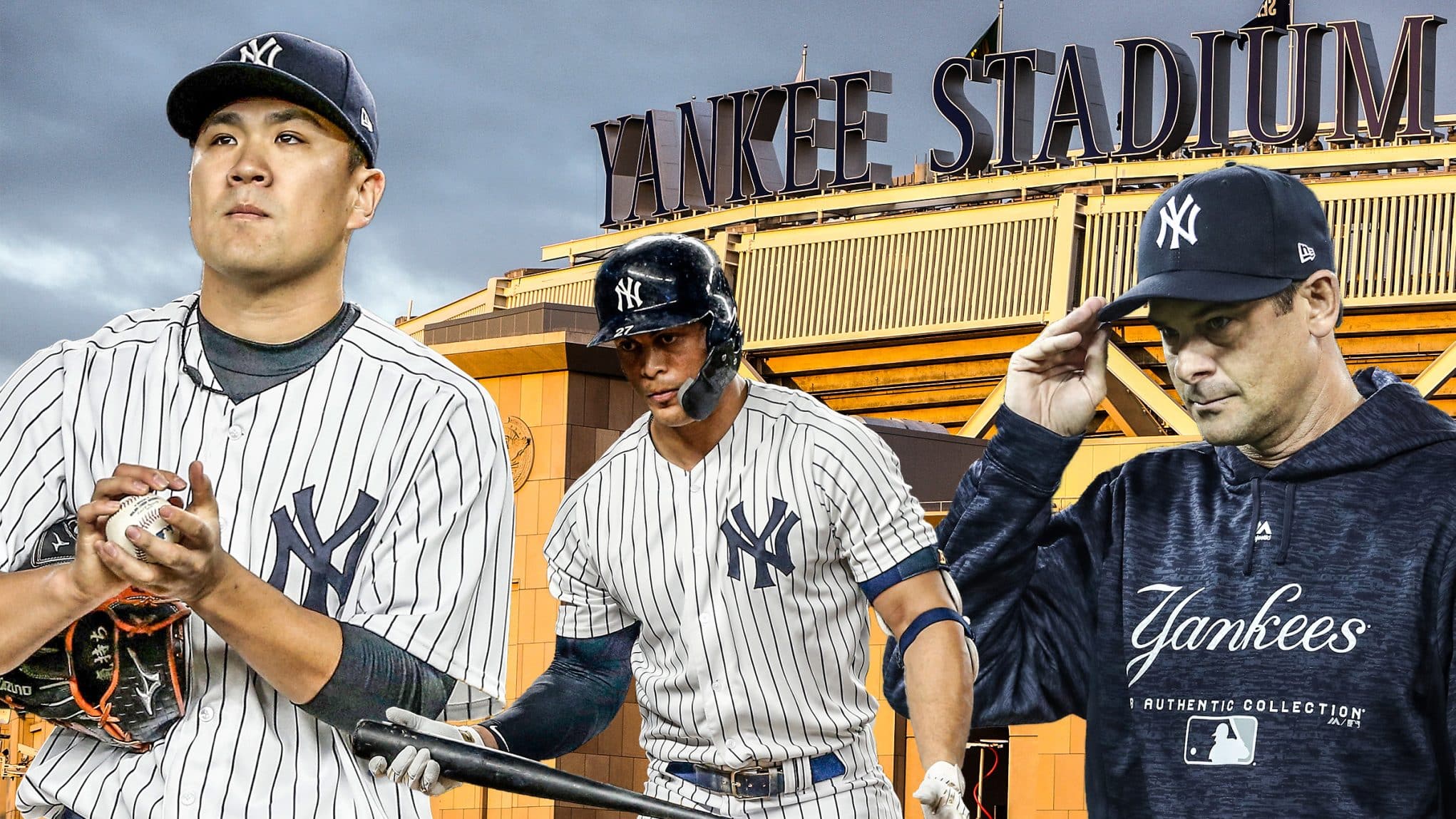 Masahiro Tanaka, Giancarlo Stanton, Aaron Boone, Yankee Stadium