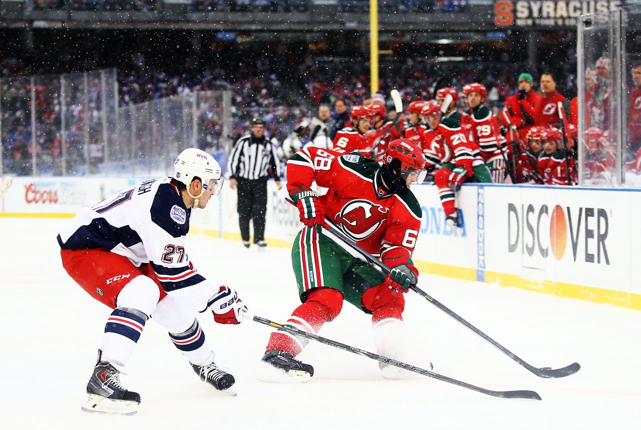 Which uniform would the New Jersey Devils wear in a Winter Classic?