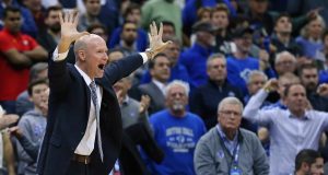 NEWARK, NJ - DECEMBER 19: Head coach Kevin Willard of the Seton Hall Pirates reacts during the second half of a college basketball game against the Maryland Terrapins at Prudential Center on December 19, 2019 in Newark, New Jersey. Seton Hall defeated Maryland 52-48.