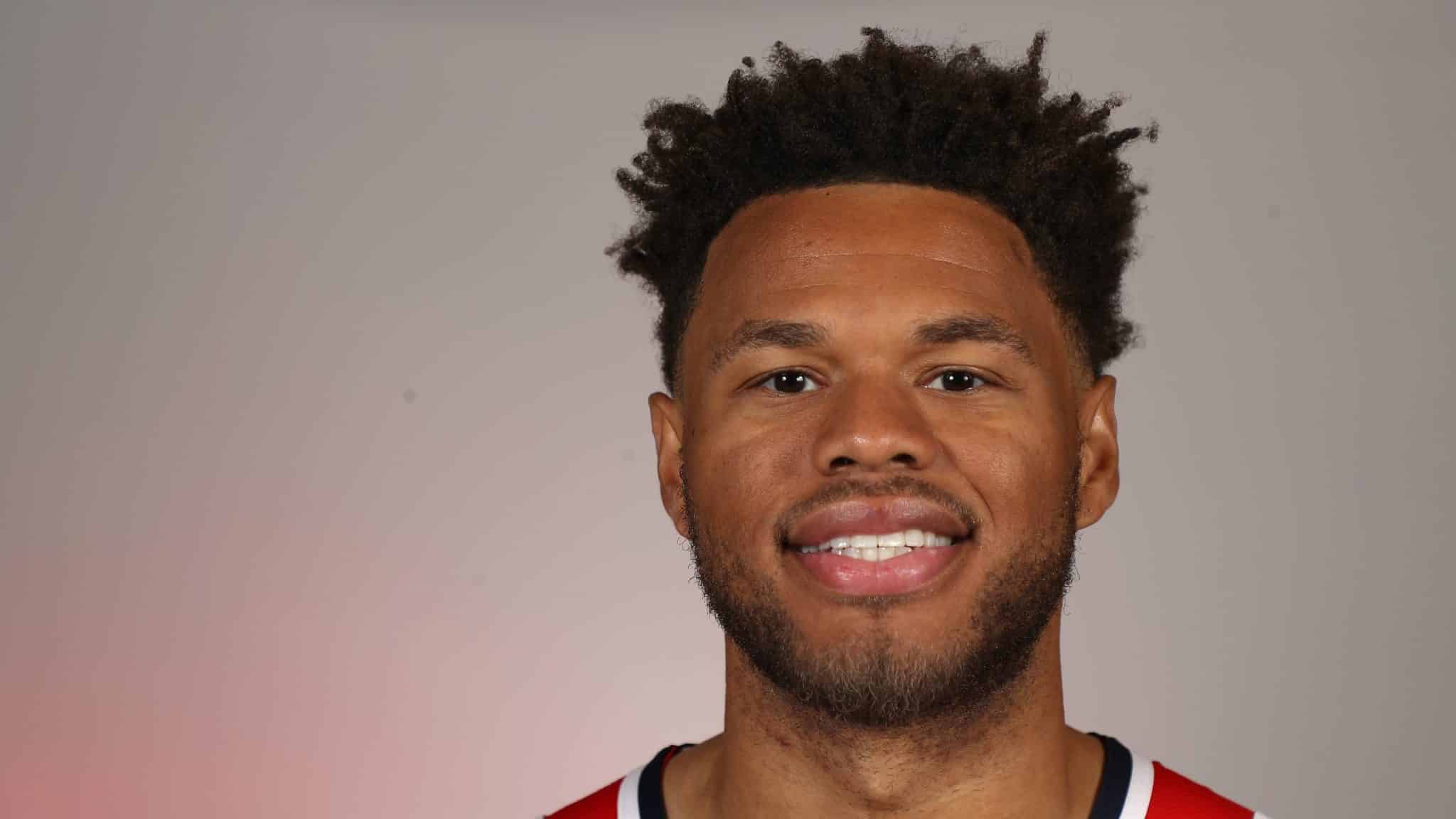 WASHINGTON, DC - SEPTEMBER 30: Justin Anderson #7 of the Washington Wizards poses during media day at Medstar Wizards Performance Center on September 30, 2019 in Washington, DC. NOTE TO USER: User expressly acknowledges and agrees that, by downloading and/or using this photograph, user is consenting to the terms and conditions of the Getty Images License Agreement.