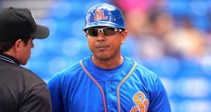 New York Mets manager Luis Rojas when he managed the Port St. Lucie Mets.