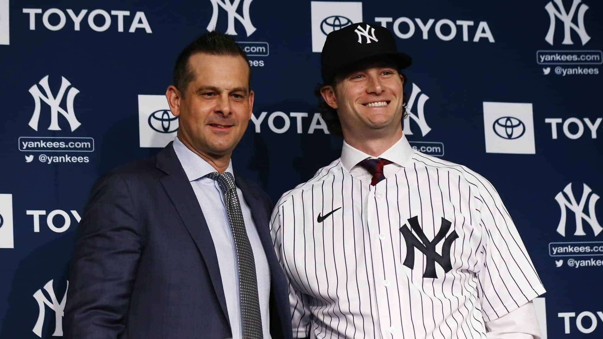Aaron Boone and Gerrit Cole