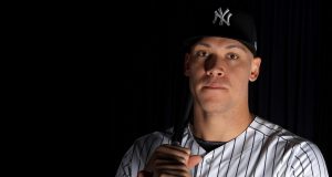 TAMPA, FLORIDA - FEBRUARY 20: Aaron Judge #99 of the New York Yankees poses for a portrait during photo day on February 20, 2020 in Tampa, Florida.