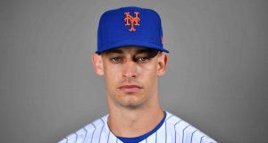PORT ST. LUCIE, FLORIDA - FEBRUARY 20: Max Moroff #33 of the New York Mets poses for a photo during Photo Day at Clover Park on February 20, 2020 in Port St. Lucie, Florida.