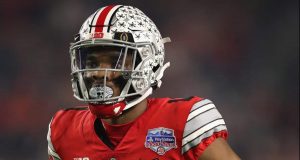 GLENDALE, ARIZONA - DECEMBER 28: Cornerback Jeff Okudah #1 of the Ohio State Buckeyes during the PlayStation Fiesta Bowl against the Clemson Tigers at State Farm Stadium on December 28, 2019 in Glendale, Arizona. The Tigers defeated the Buckeyes 29-23.