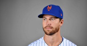 PORT ST. LUCIE, FLORIDA - FEBRUARY 20: Jacob deGrom #48 of the New York Mets poses for a photo during Photo Day at Clover Park on February 20, 2020 in Port St. Lucie, Florida.
