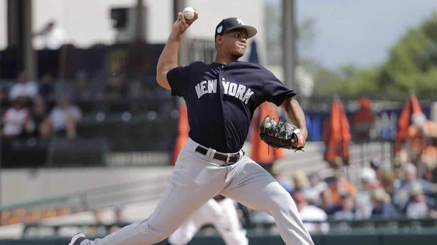 Albert Abreu is another promising prospect in the Yankees system.