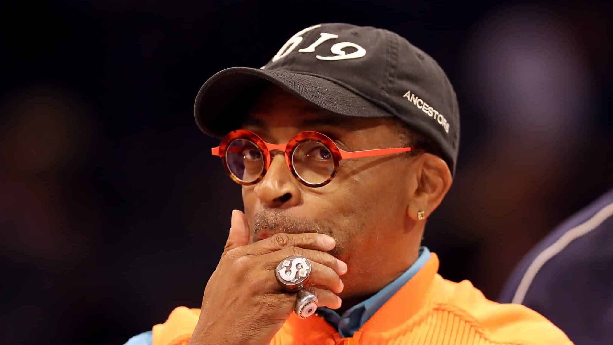 CHARLOTTE, NORTH CAROLINA - FEBRUARY 16: Spike Lee, film director, attends the Taco Bell Skills Challenge as part of the 2019 NBA All-Star Weekend at Spectrum Center on February 16, 2019 in Charlotte, North Carolina.