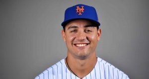 PORT ST. LUCIE, FLORIDA - FEBRUARY 20: Michael Conforto #30 of the New York Mets poses for a photo during Photo Day at Clover Park on February 20, 2020 in Port St. Lucie, Florida.