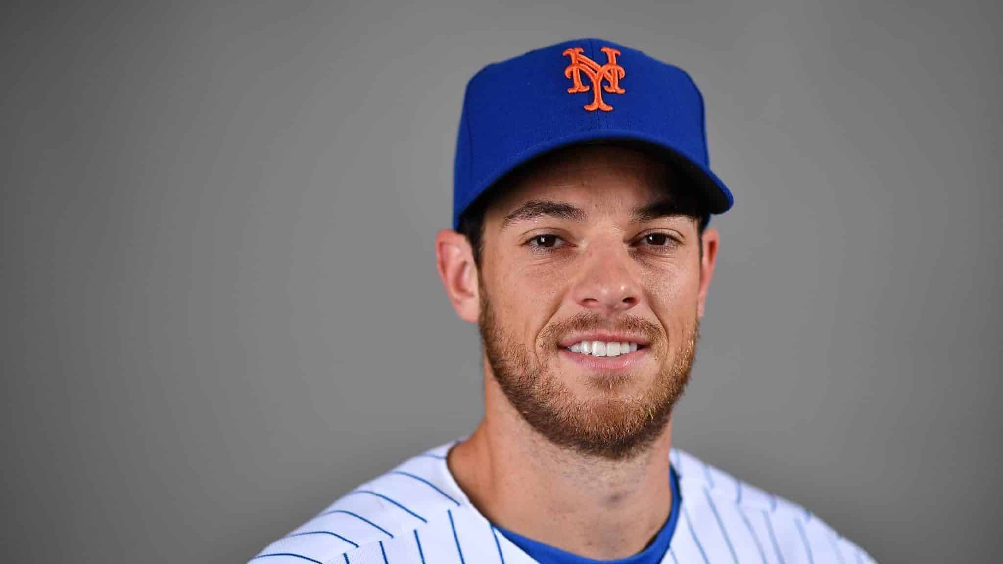 PORT ST. LUCIE, FLORIDA - FEBRUARY 20: Steven Matz #32 of the New York Mets poses for a photo during Photo Day at Clover Park on February 20, 2020 in Port St. Lucie, Florida.