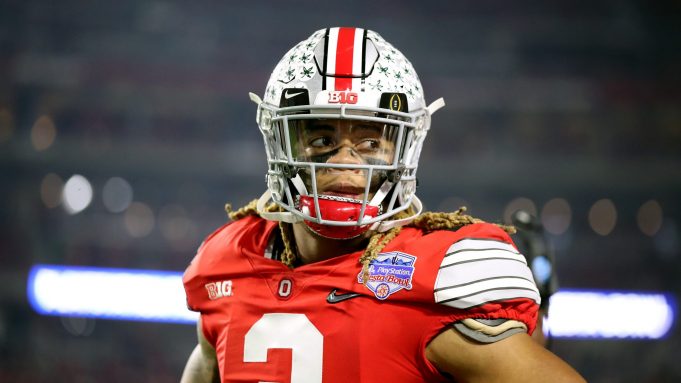 GLENDALE, ARIZONA - DECEMBER 28: Chase Young #2 of the Ohio State Buckeyes reacts against the Ohio State Buckeyes in the second half during the College Football Playoff Semifinal at the PlayStation Fiesta Bowl at State Farm Stadium on December 28, 2019 in Glendale, Arizona.