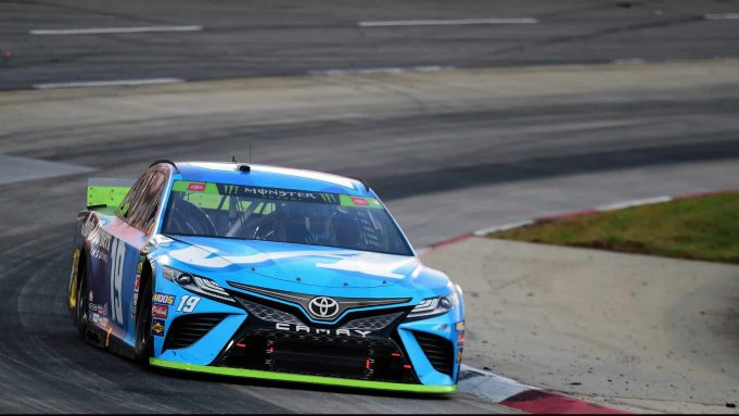 MARTINSVILLE, VIRGINIA - OCTOBER 27: Martin Truex Jr, driver of the #19 Auto Owners Insurance Toyota, races during the Monster Energy NASCAR Cup Series First Data 500 at Martinsville Speedway on October 27, 2019 in Martinsville, Virginia.