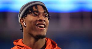 CHARLOTTE, NORTH CAROLINA - DECEMBER 07: Isaiah Simmons #11 of the Clemson Tigers during the ACC Football Championship game at Bank of America Stadium on December 07, 2019 in Charlotte, North Carolina.