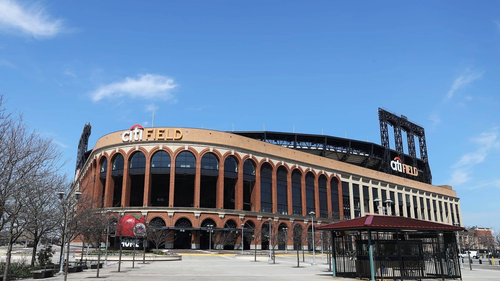 FLUSHING, NEW YORK - MARCH 26: Citi Field is empty on the scheduled date for Opening Day March 26, 2020 in Flushing, New York. Major League Baseball has postponed the start of its season due to the coronavirus (COVID-19) outbreak and MLB commissioner Rob Manfred recently said the league is 