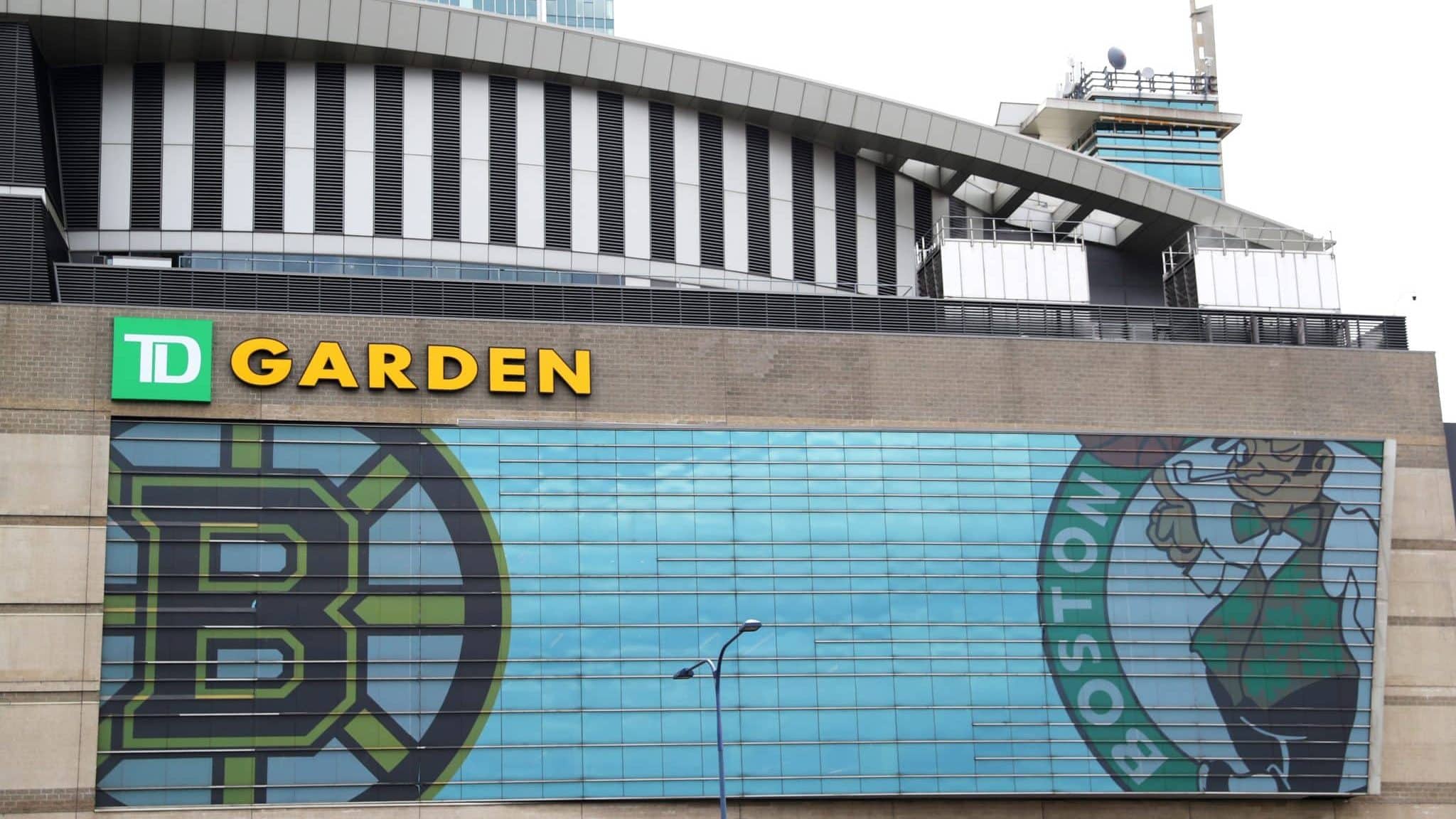 BOSTON, MASSACHUSETTS - MARCH 12: A view outside of TD Garden, the venue that hosts the Boston Bruins and Boston Celtics on March 12, 2020 in Boston, Massachusetts. It has been announced that NBA and NHL seasons have been suspended due to COVID-19 with hopes of returning later in the spring. The NBA, NHL, NCAA and MLB have all announced cancellations or postponements of events because of the virus.