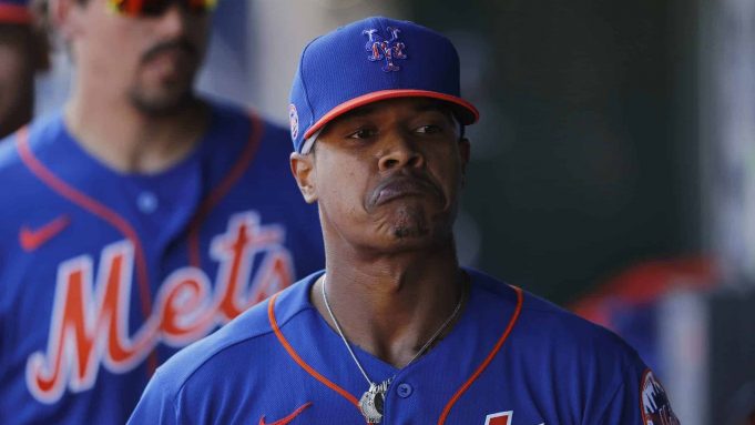 JUPITER, FLORIDA - FEBRUARY 22: Marcus Stroman #0 of the New York Mets reacts after being taken out of the game against the St. Louis Cardinals in the second inning of a Grapefruit League spring training game at Roger Dean Stadium on February 22, 2020 in Jupiter, Florida.