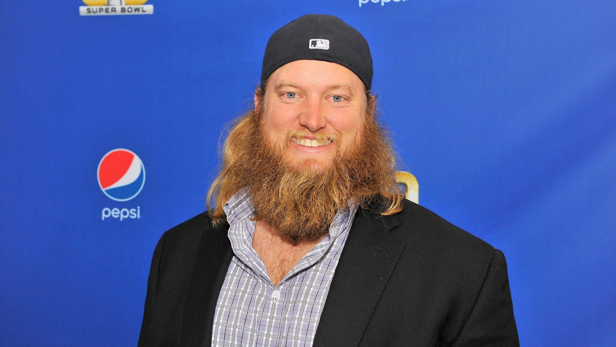 SAN FRANCISCO, CA - FEBRUARY 05: New York Jets center Nick Mangold walks the Blue Carpet at the 2015 Pepsi Rookie of the Year Award Ceremony at Pepsi Super Friday Night at Pier 70 on February 5, 2016 in San Francisco, California.