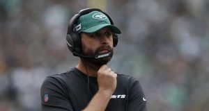 PHILADELPHIA, PENNSYLVANIA - OCTOBER 06: Head Coach Adam Gase of the New York Jets looks on from the sidelines during the first half against the Philadelphia Eagles at Lincoln Financial Field on October 06, 2019 in Philadelphia, Pennsylvania.