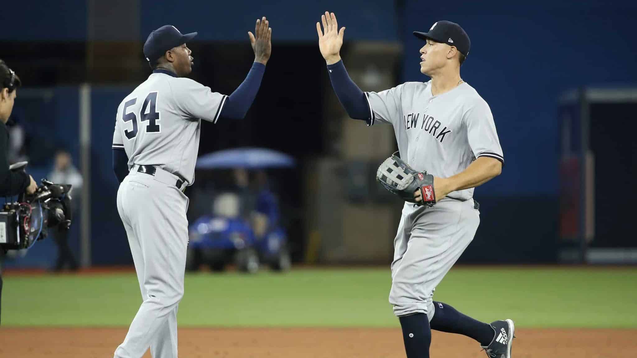 New York Yankees get positive news on Aaron Judge, Aroldis Chapman