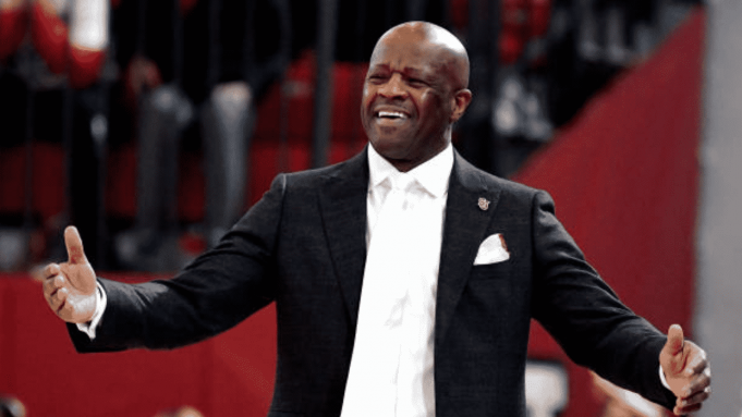 NEW YORK, NEW YORK - MARCH 01: Head Coach Mike Anderson of the St. John's Red Storm reacts against the Creighton Bluejays at Carnesecca Arena on March 01, 2020 in New York City.