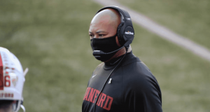 SEATTLE, WA - DECEMBER 05: Stanford Cardinal head coach David Shaw is seen on the sidelines during a PAC12 football game between the Stanford Cardinal and the Washington Huskies on December 5, 2020 at Husky Stadium in Seattle, WA.