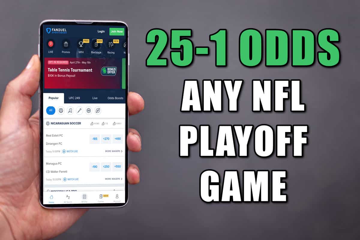 nfl playoff games this weekend odds