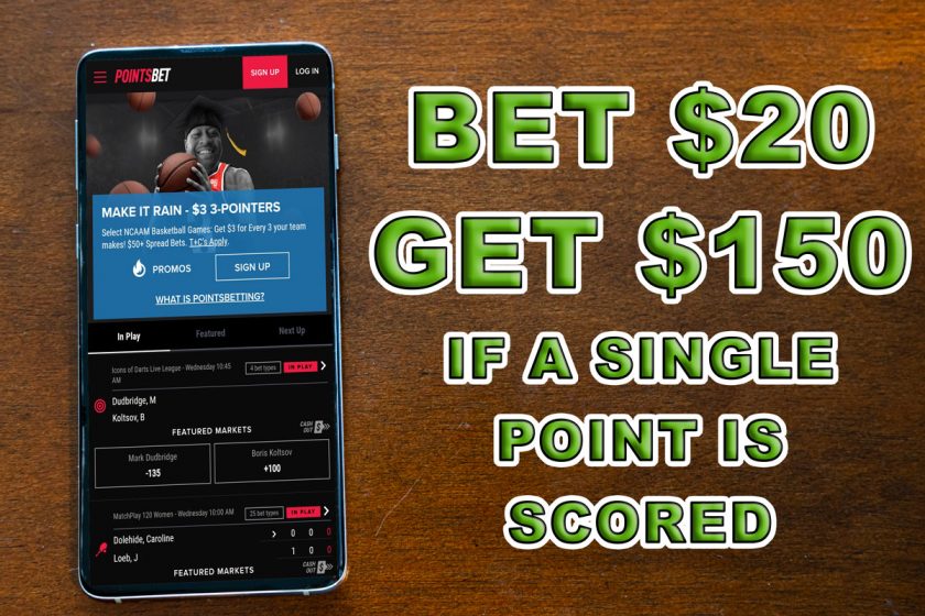 Get 150 in Free Bets on March Madness at PointsBet