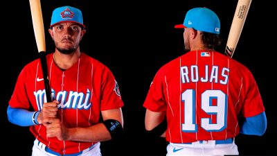 Baseball Miami Marlins Customized Number Kit for 2021 City Connect