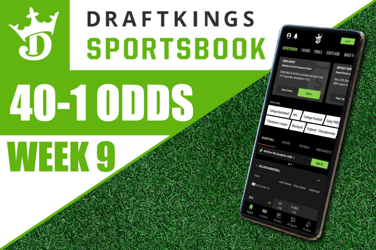 draftkings sportsbook nfl week 9 promo