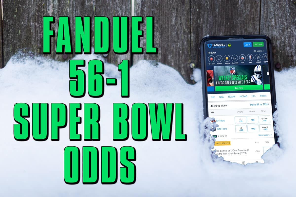 fanduel sportsbook 56-1 super bowl odds