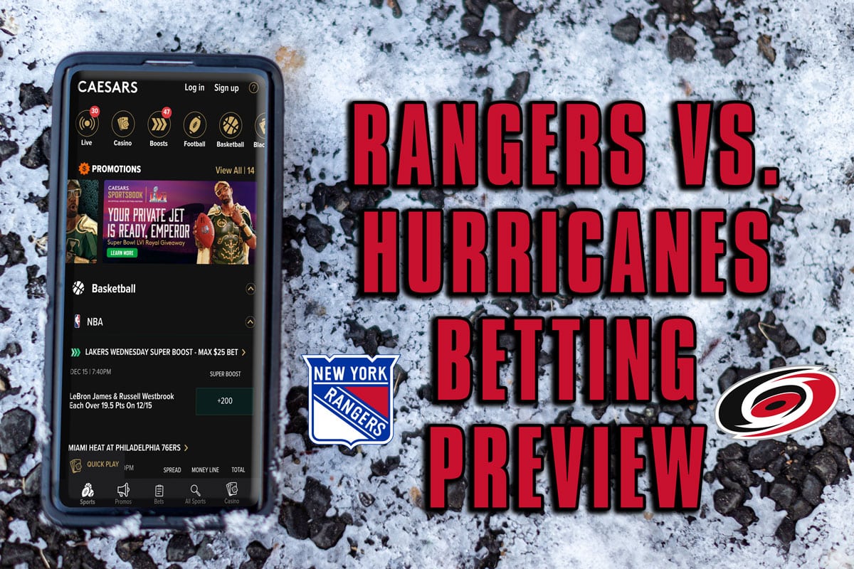 Rangers vs. Hurricanes betting
