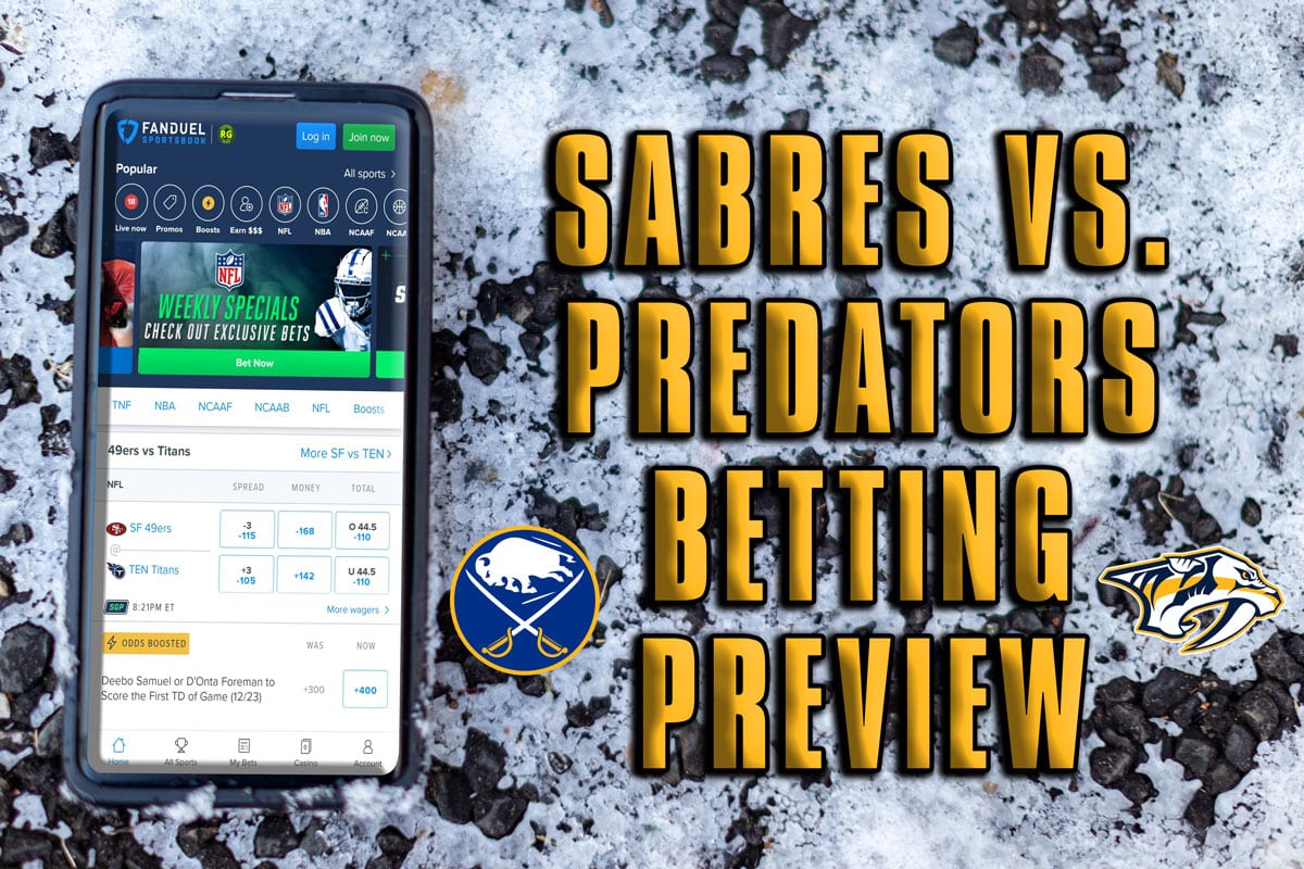 Sabres vs. Predators betting