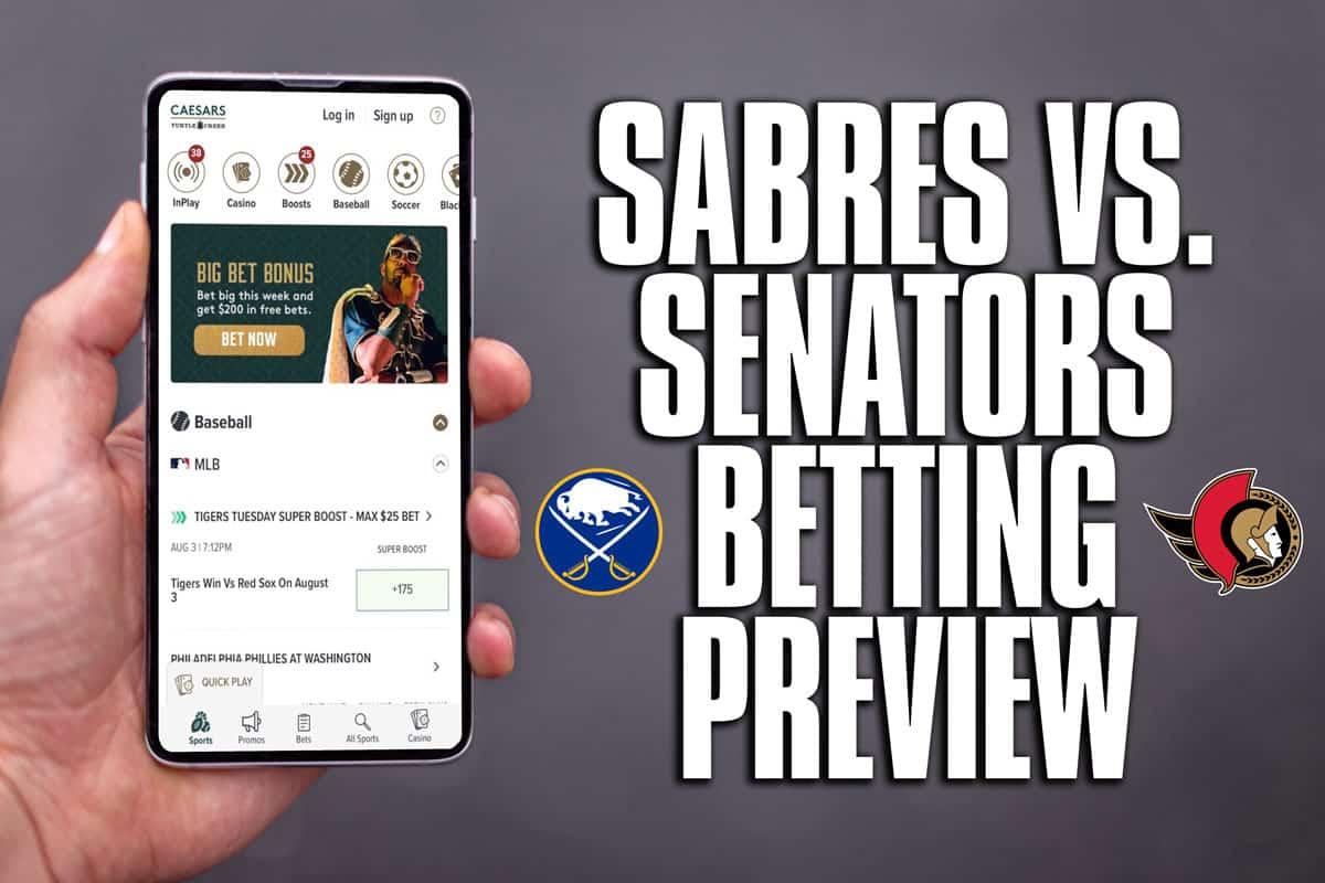 Sabres vs. Senators betting