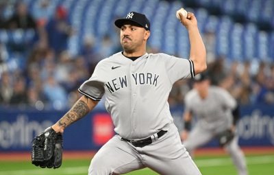 Nasty Nestor Cortes debuts his #Mustache cleats 😂👨🏻 #Yankees