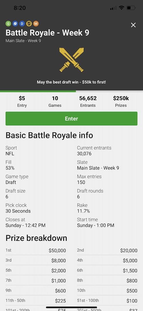 DraftKings - Grab your share of $20,000 in total prizing in the