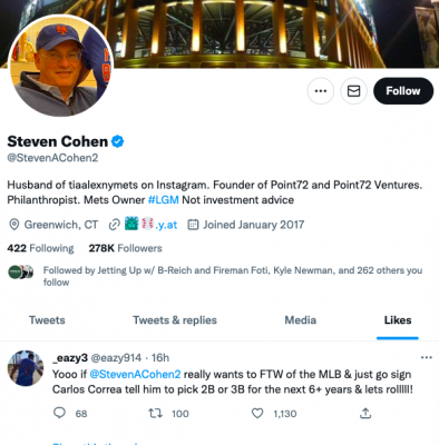 Carlos Correa signing has triggered rival owners against Steve Cohen