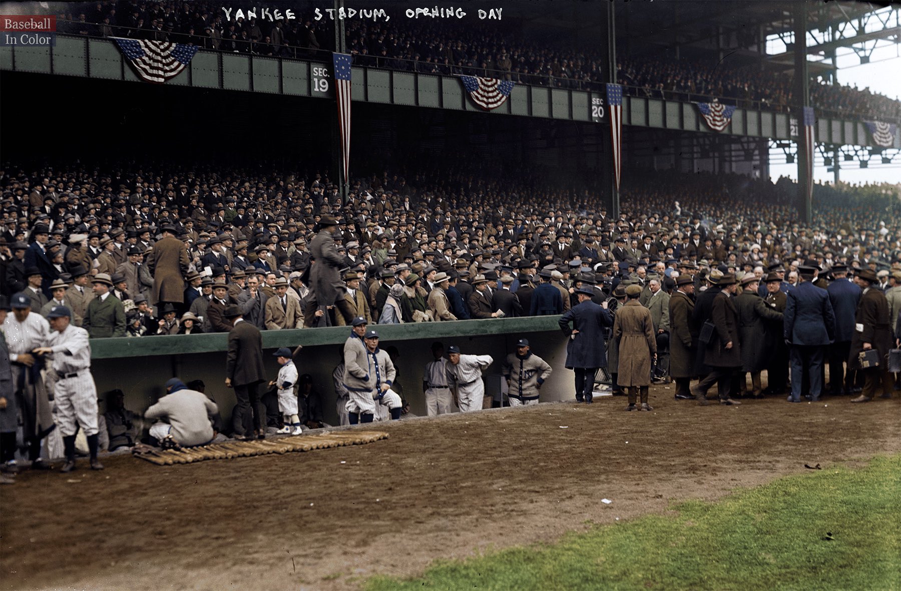 Here are Yankee Stadium Opening Day pictures from 100 years ago