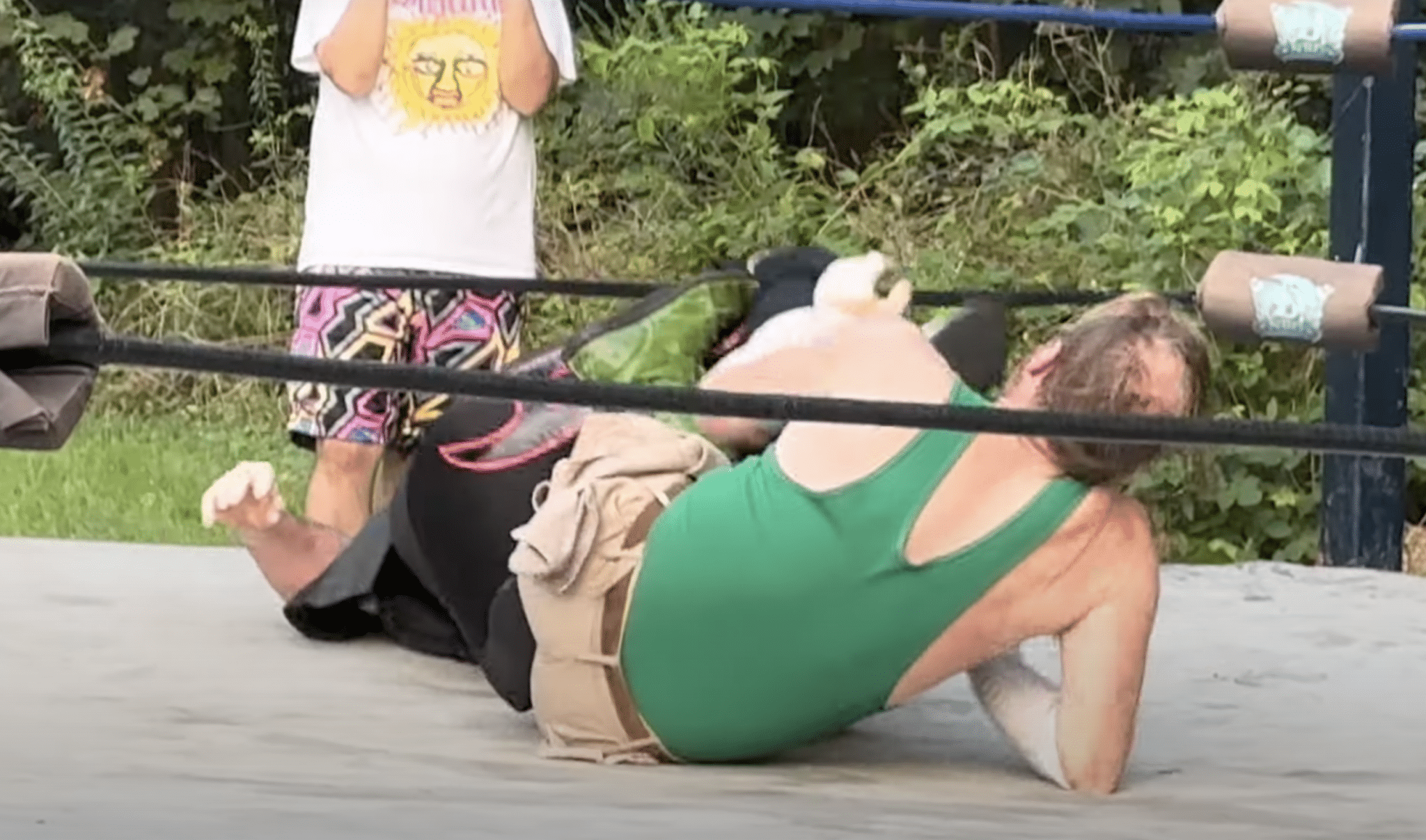 This backyard pro wrestling video is the height of American exceptionalism