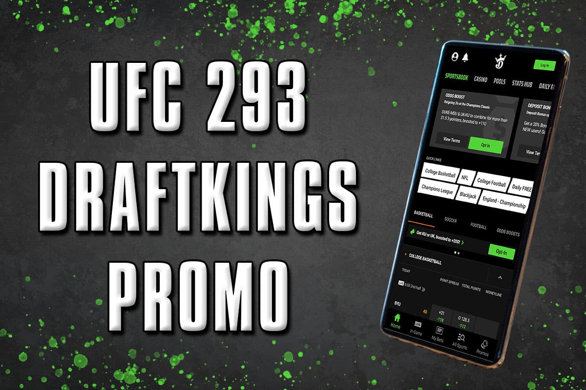 UFC 293 DraftKings promo